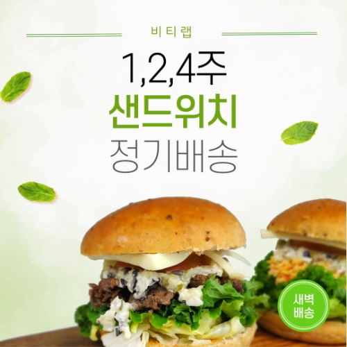 [비티랩] 샌드위치 정기배송 1,2,4주